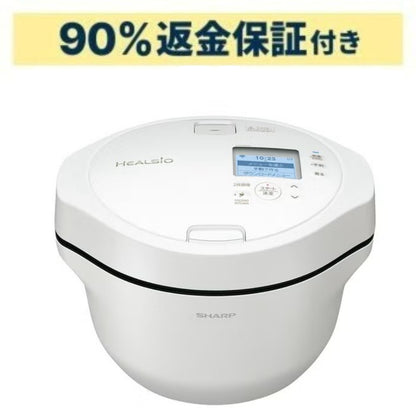 シャープ ヘルシオ ホットクック KN-HW24K 2〜6人用 2.4L容量 kn-hw24k-w   【90％分返金保証付】新品