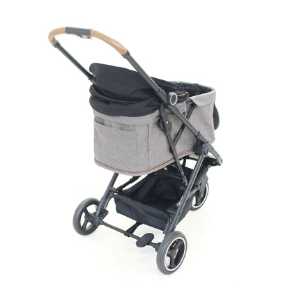 [中古(C)]コンビ ペット用カート ルルテイル マウナロアブラック×グレージュcombi-lulutail2024-rto-bk　[可]