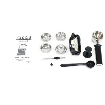 GAGGIA ガジア セミオートエスプレッソマシン CLASSIC evo pro SIN035R　sin035r-s  ステンレススチール 整備済みアウトレット品 [良い(B)]