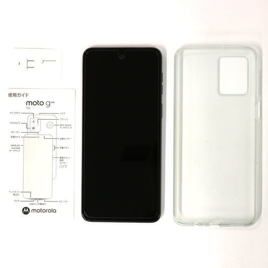 MOTOROLA(モトローラ) moto g64 5G [SIMフリースマートフォン]  pb2g0000jp  スペースブラック 整備済みアウトレット品 [中古(A)]