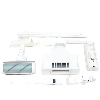アイリスオーヤマ SUUZE (スウゼ) 充電式サイクロンスティッククリーナー SCD-210P　scd-210p-w  ホワイト 整備済みアウトレット品 [良い(B)]