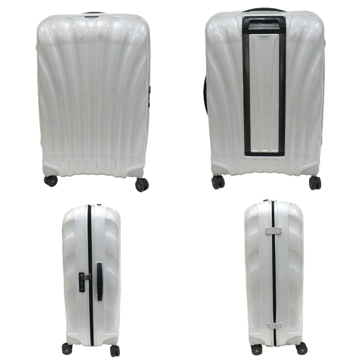[8-10泊向けサイズ]サムソナイト シーライト スピナー75 94L ハードスーツケース　samsonite-clite75-wh  オフホワイト 整備済みアウトレット品 [良い(B)]