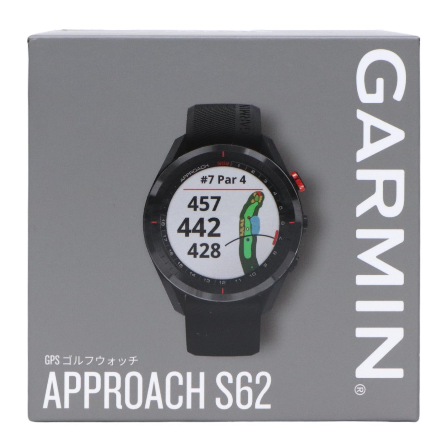 ガーミン GARMIN ゴルフ用GPSウォッチ Approach S62 ブラック 010-02200-20 [中古][非常に良い（A）]