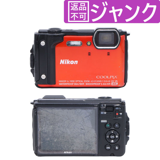 ニコン COOLPIX W300 防水カメラ オレンジ [中古] [難あり]