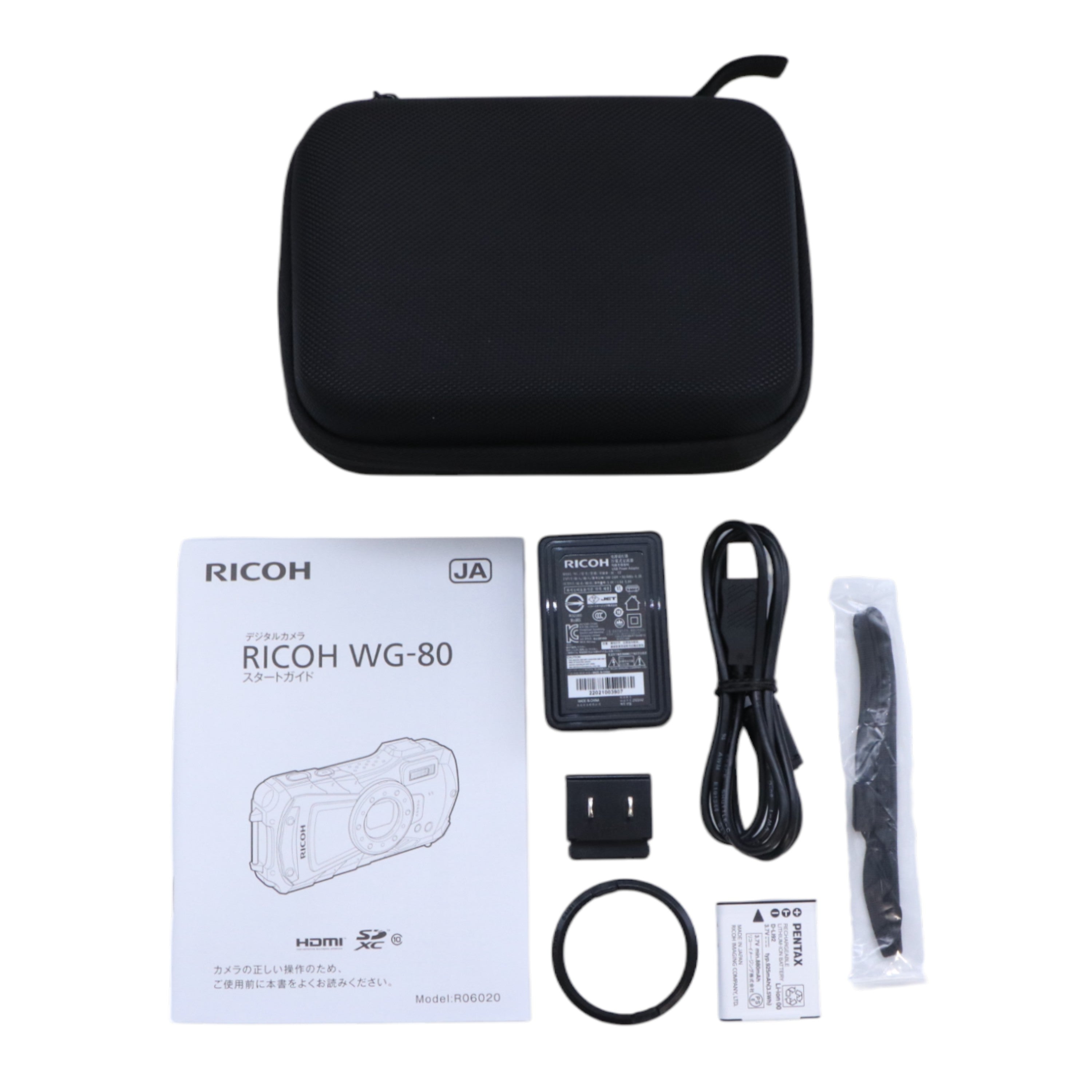 A]RICOH WG-80 ORANGE リコー本格防水デジタルカメラ 14m防水