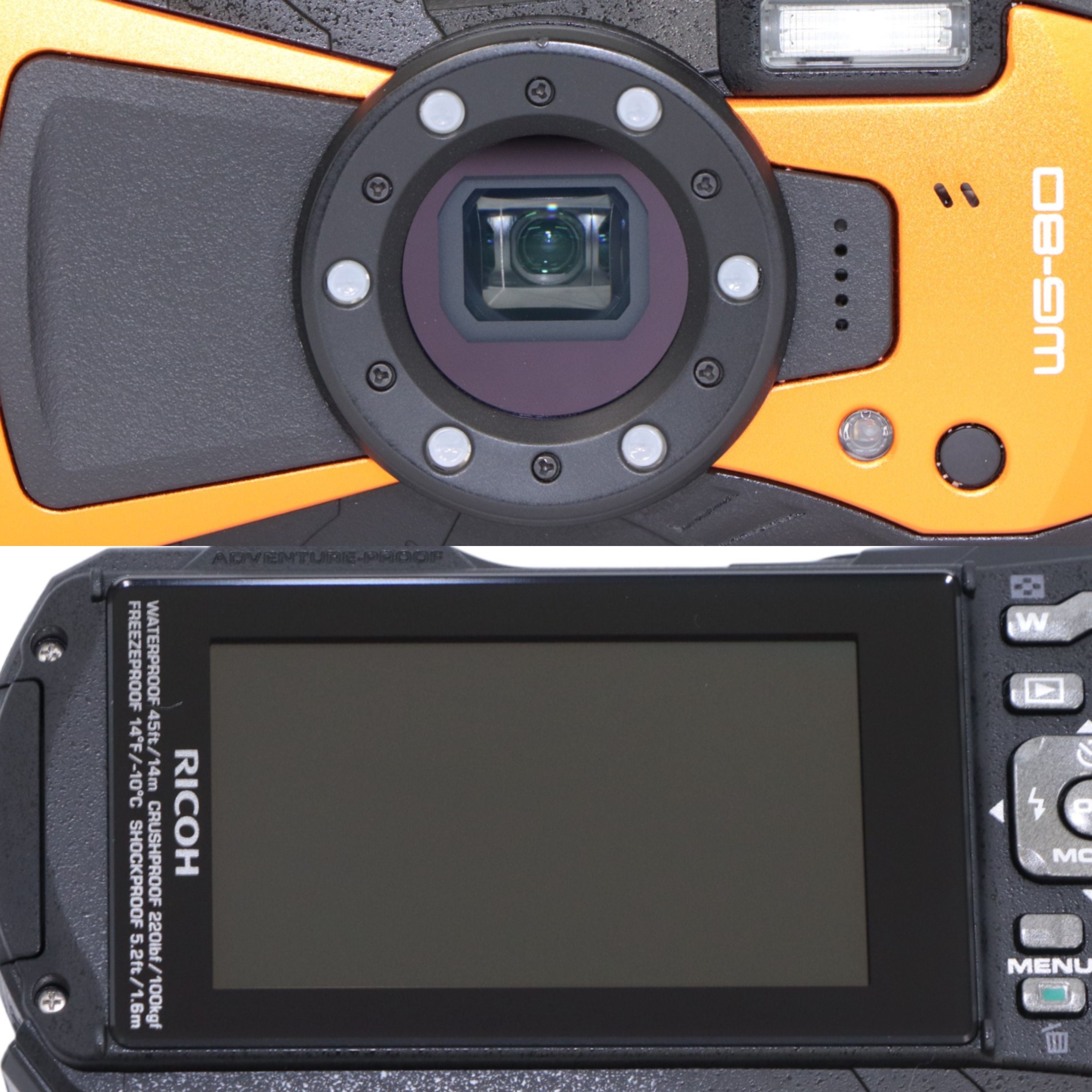 RICOH リコーWG-80 防水カメラ ペンタックス　オレンジ RICOH リコーWG-80 防水カメラ ペンタックス オレンジ Amazon