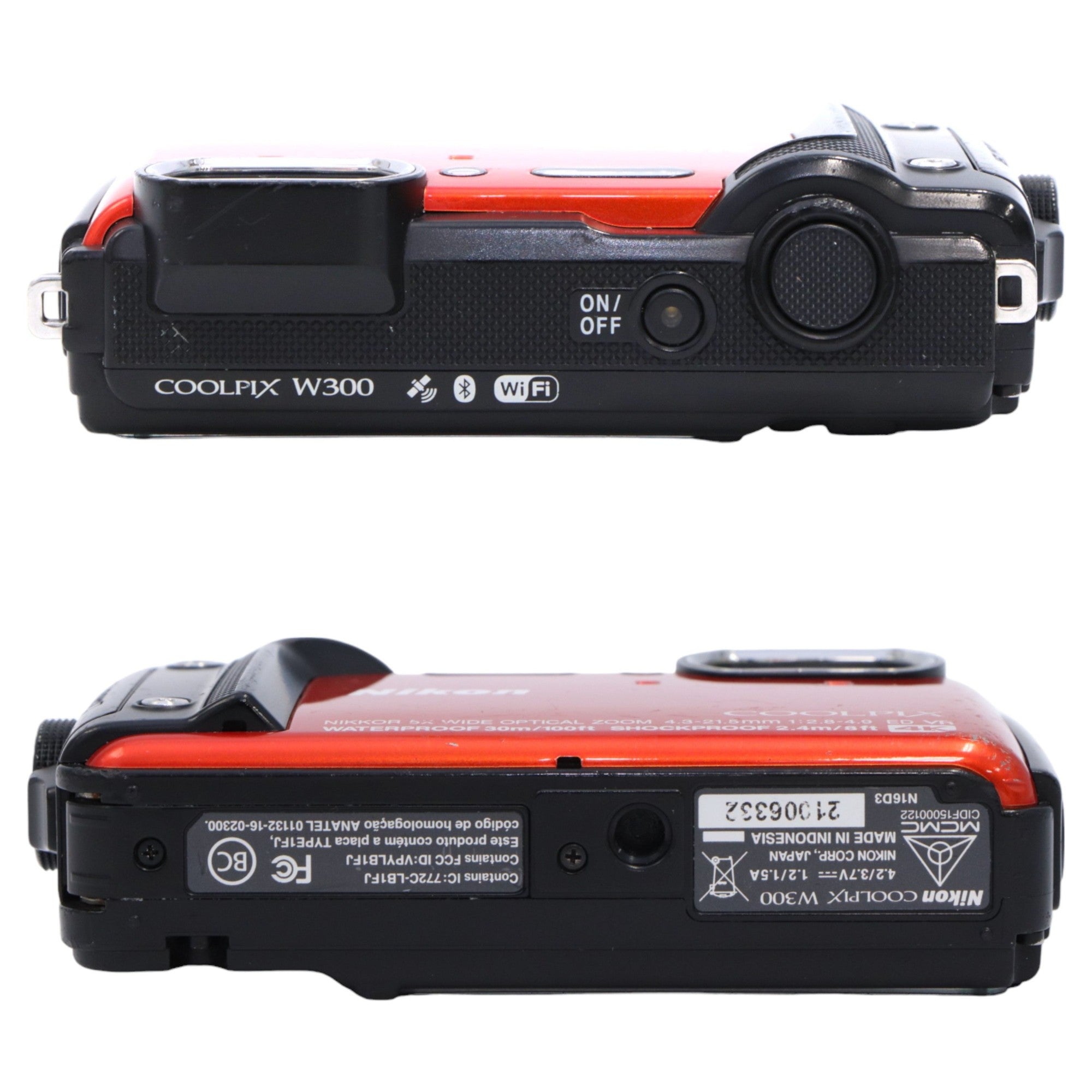 ニコン COOLPIX W300 防水カメラ オレンジ [中古] [難あり] – Rentio Outlet